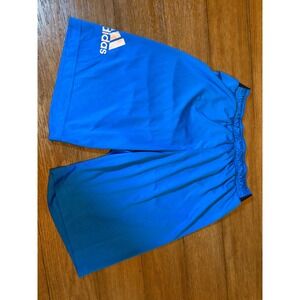 Adidas Messi Climalite Blue Athletic Shorts Mens Small Training Gym Soccer